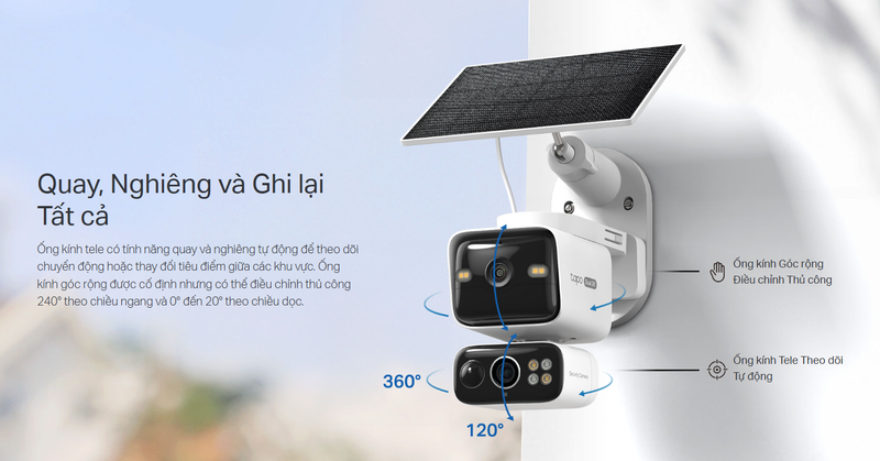 Camera giám sát ngoài trời 3MP TP-Link Tapo C645D KIT 5