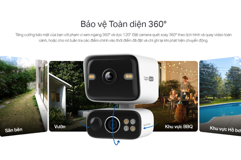 Camera giám sát ngoài trời 3MP TP-Link Tapo C645D KIT 3