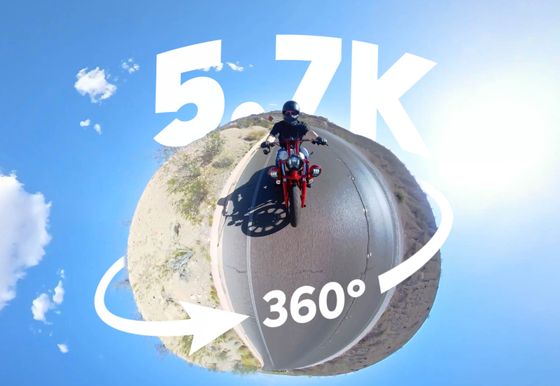 Trải nghiệm quay video 5.7K 360° sống động