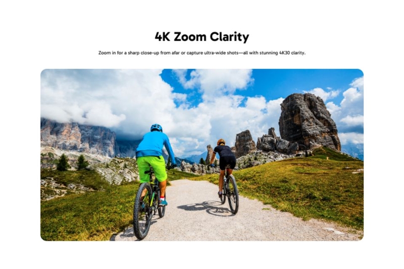 Độ rõ nét 4K với khả năng zoom linh hoạt