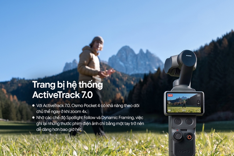 Công nghệ ActiveTrack 7.0 trên DJI Osmo Pocket 4