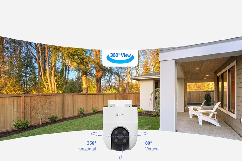 Camera IP ngoài trời 3MP Ezviz H8C với tầm nhìn 360 độ