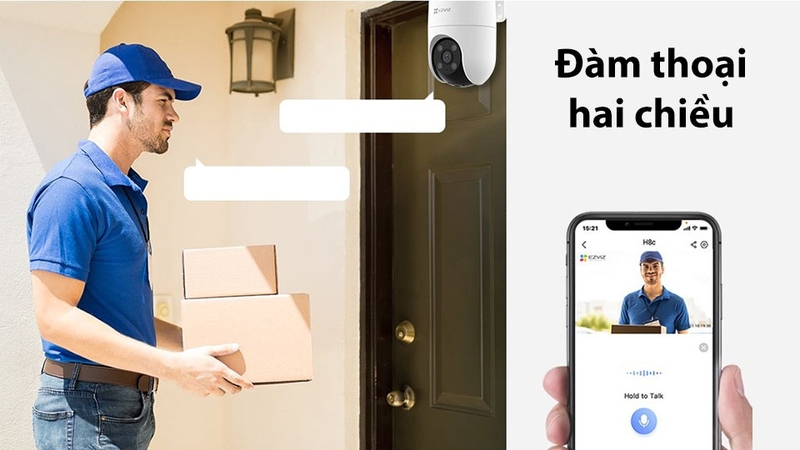 Ezviz H8C hỗ trợ đàm thoại hai chiều