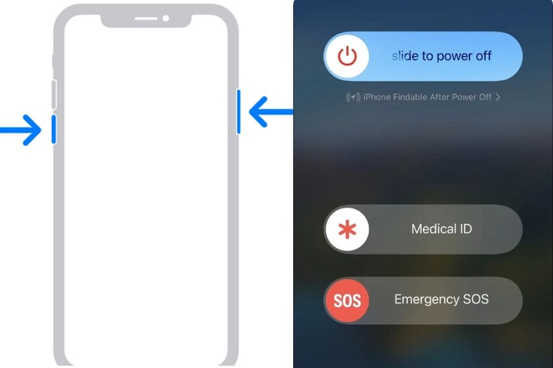 Khởi động lại điện thoại