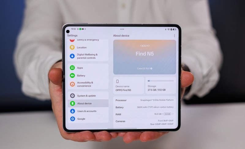 Cận cảnh OPPO Find N5 (ảnh 13)