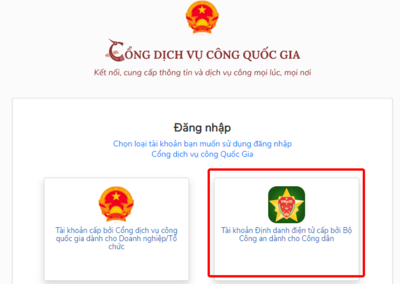 Đổi thẻ căn cước qua Cổng dịch vụ công