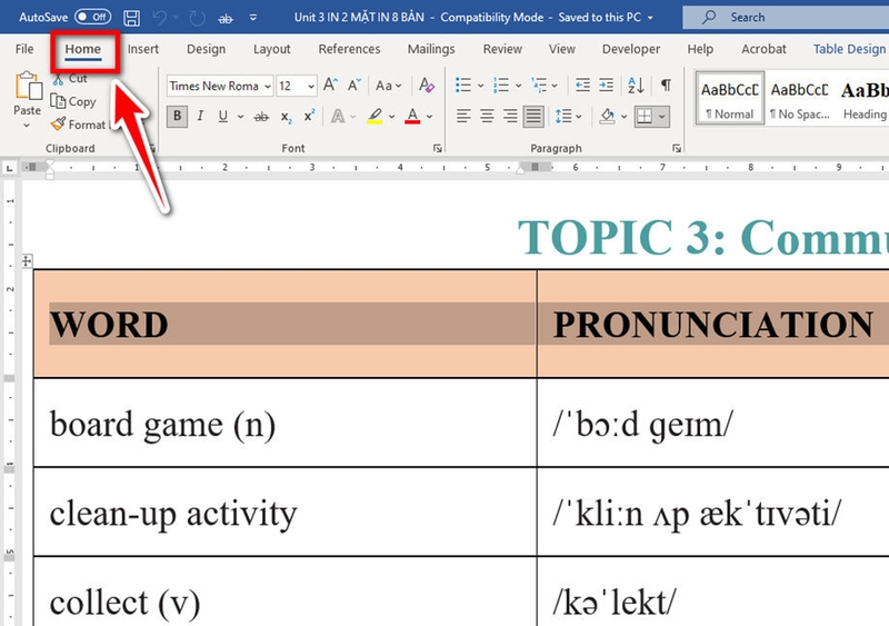 Các cách căn giữa ô trong bảng trên Word - 08