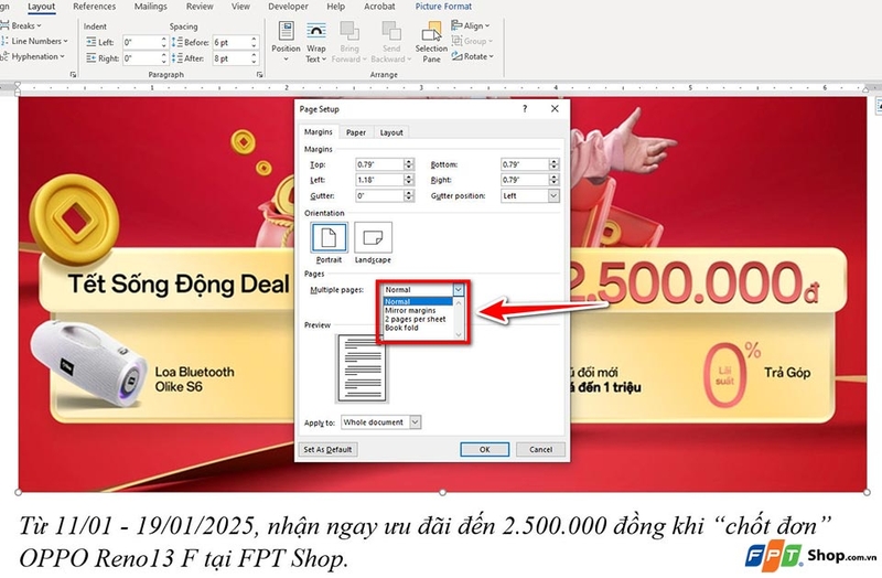 Cách căn lề trong Word 2016 - 08