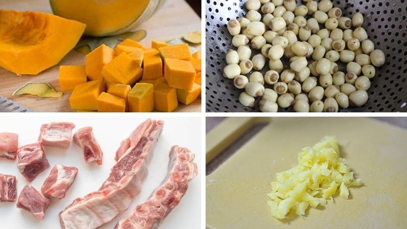 Bước 1: Sơ chế nguyên liệu