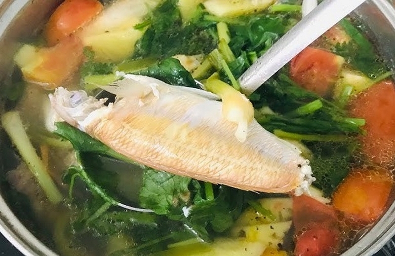canh cá hường nấu ngót ảnh 4