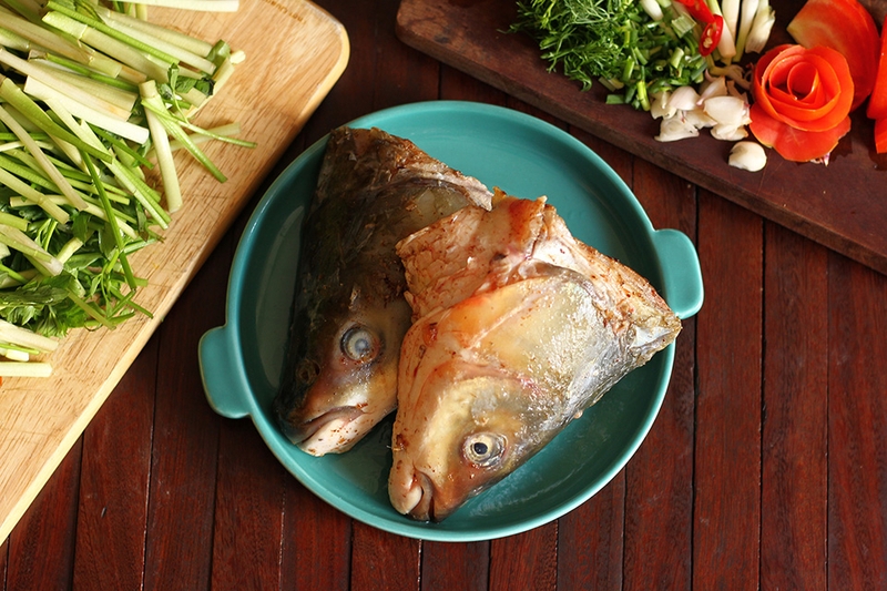 Canh cá nấu rau cần - 06