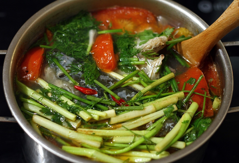 Canh cá nấu rau cần - 08