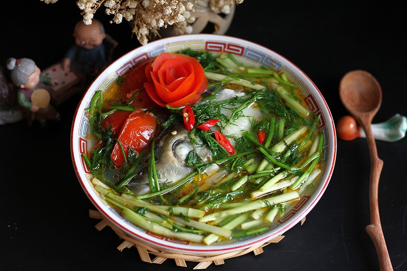 Canh cá nấu rau cần - 09