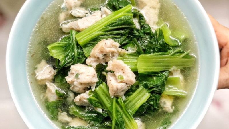 canh cải bẹ xanh cá thác lác 5