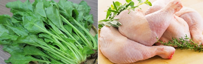 canh cải bó xôi thịt gà 10