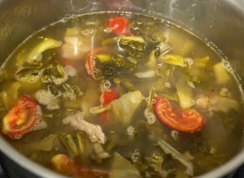canh cải chua sườn non ảnh 5