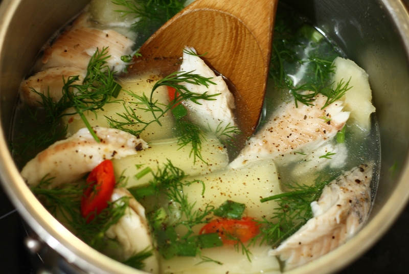 canh củ sắn nấu cá quả 15