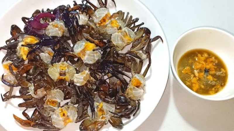 canh cua rau mồng tơi mướp 3