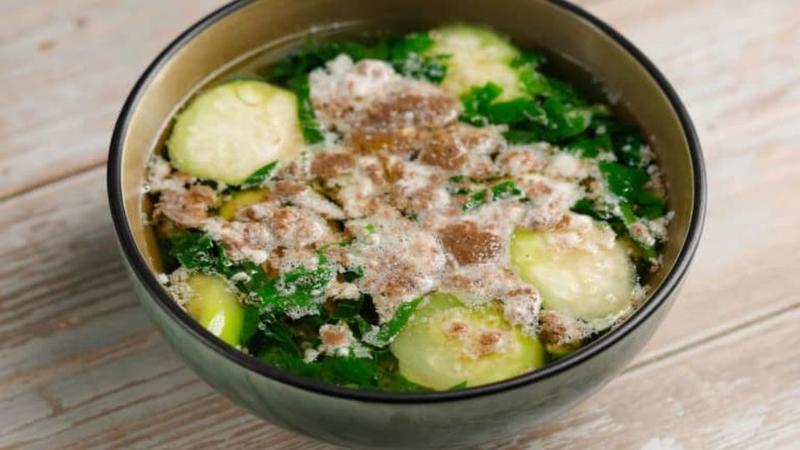 canh cua rau mồng tơi mướp 7