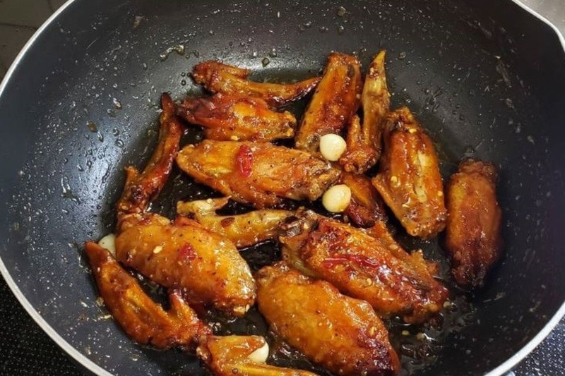 cánh gà chiên coca