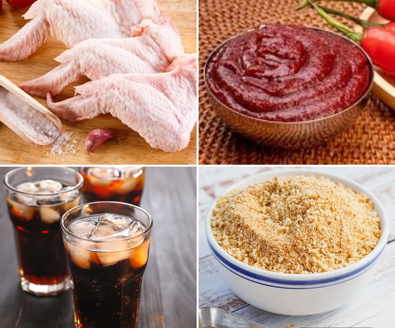 Chuẩn bị nguyên liệu cho món cánh gà chiên xá xị
