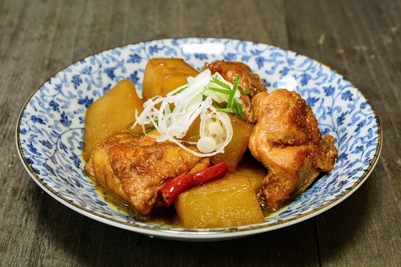 cánh gà om củ cải ảnh 1
