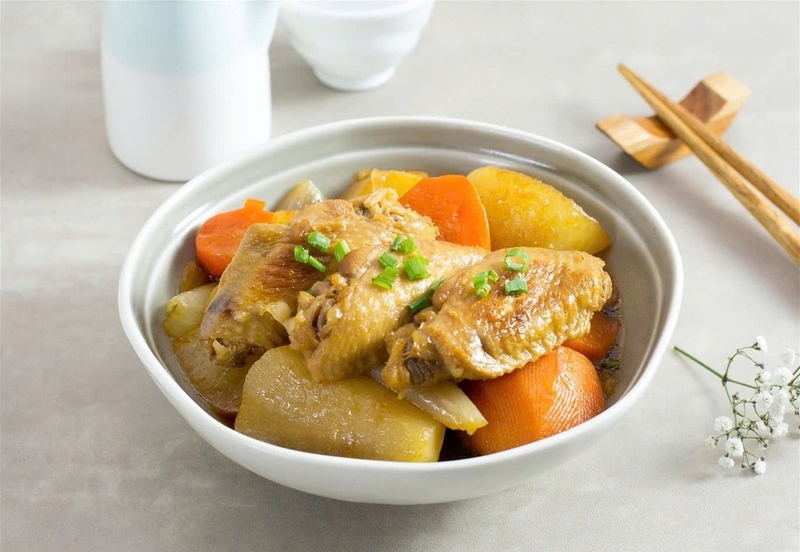 cánh gà om củ cải ảnh 5