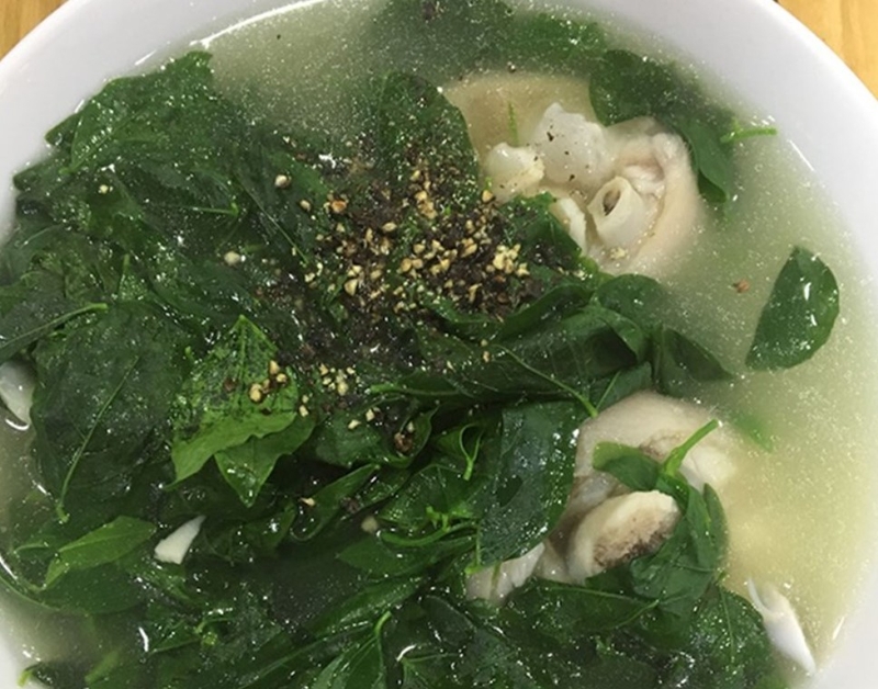 canh giò heo rau ngót ảnh 2