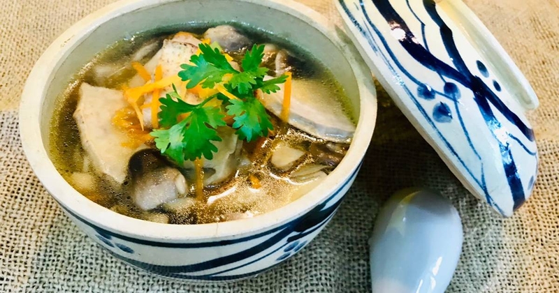 canh khoai môn chay 3