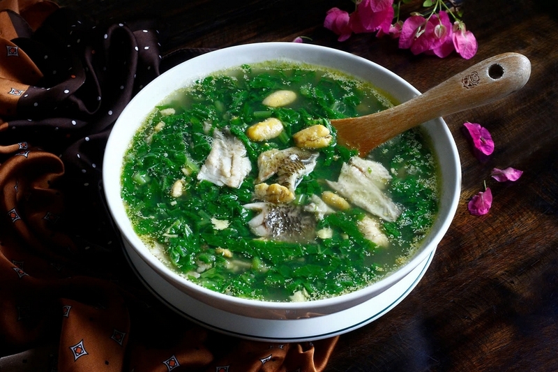 Canh rau cải xoong nấu tôm ảnh 7