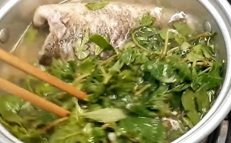 Canh rau đắng cá lóc ảnh 6