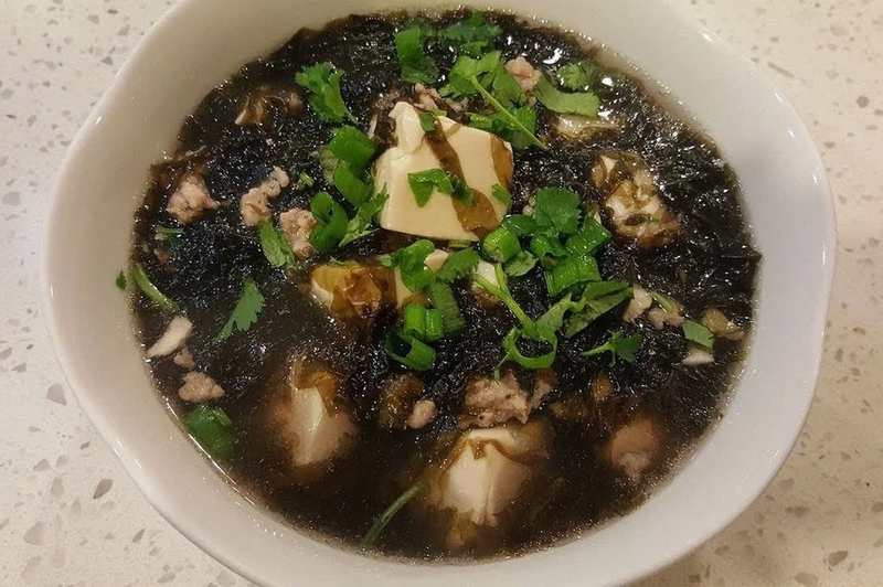 Canh rong biển thịt bằm đậu hũ ảnh 5