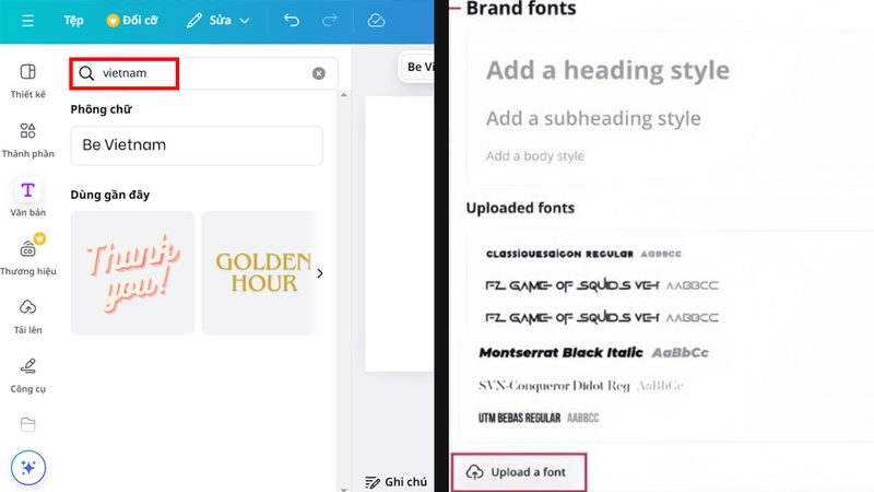 Hai cách xử lý Canva bị lỗi font chữ