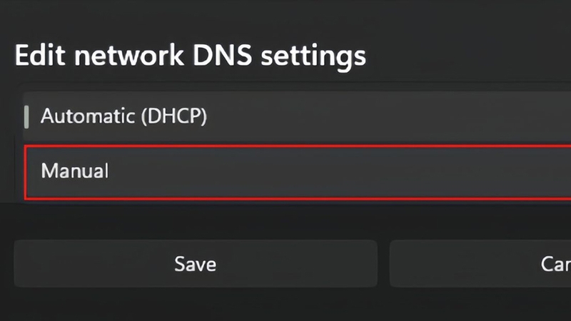 Thay đổi máy chủ DNS