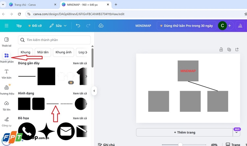 Kết nối các ý tưởng thông qua công cụ