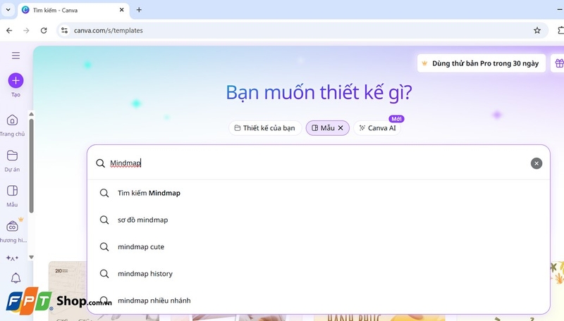 Tìm kiếm và khám phá Mẫu Mindmap