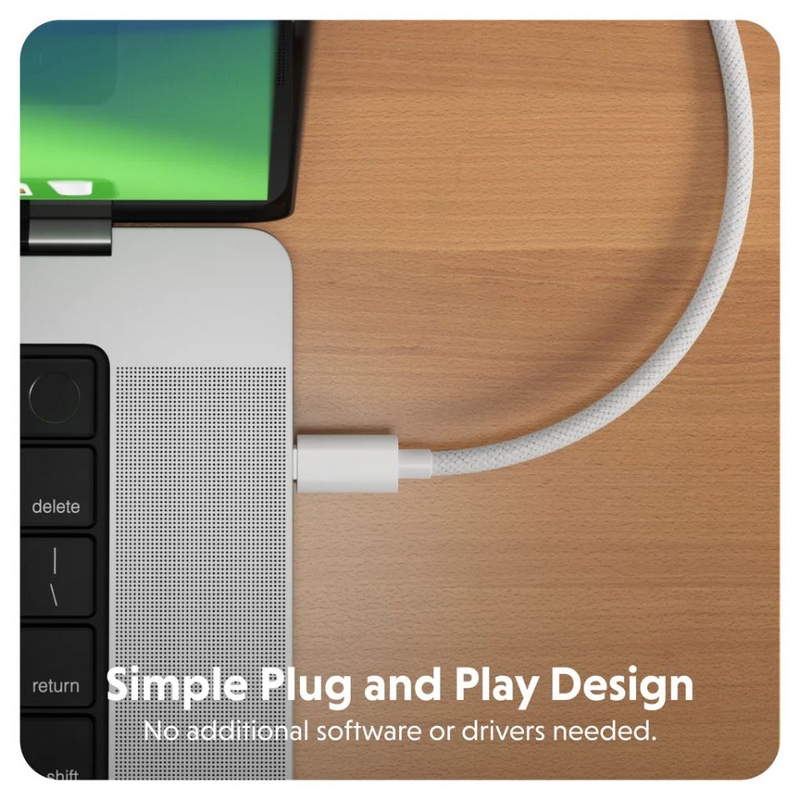 Cáp chuyển đổi Hub USB-C to HDMI 2.5M 4K 60hz Hyper KG (ảnh 4)
