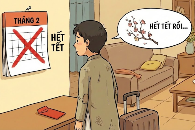 Những câu nói hết Tết 2026 hài hước
