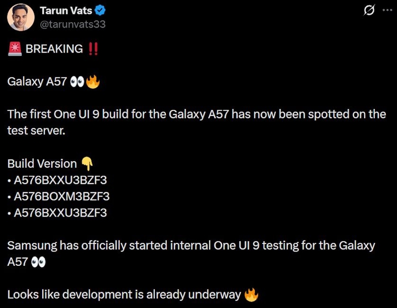 cập nhật One UI 9 Galaxy A57 - Hình 2