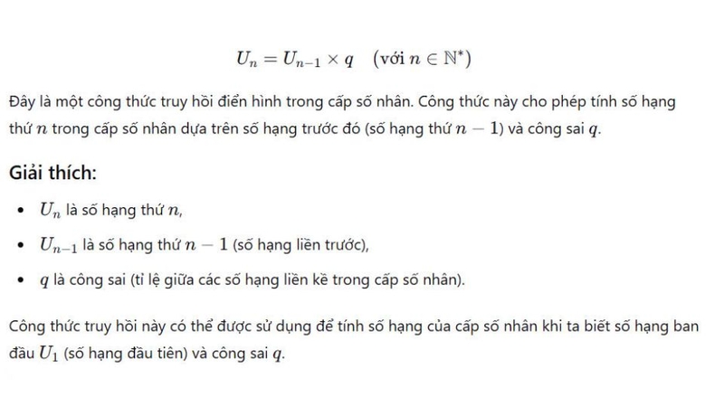 Công thức truy hồi