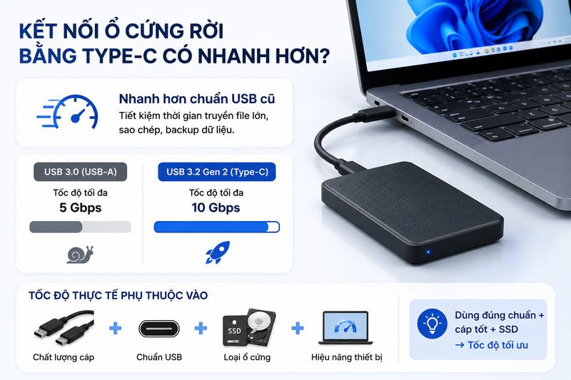 Cáp Type C có kết nối với ổ cứng rời được không? - hình 6