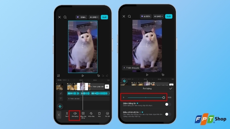 Tăng âm lượng video