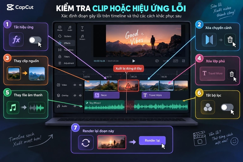 CapCut không xuất được video ảnh 8