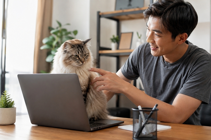 caption chụp với mèo ảnh 2