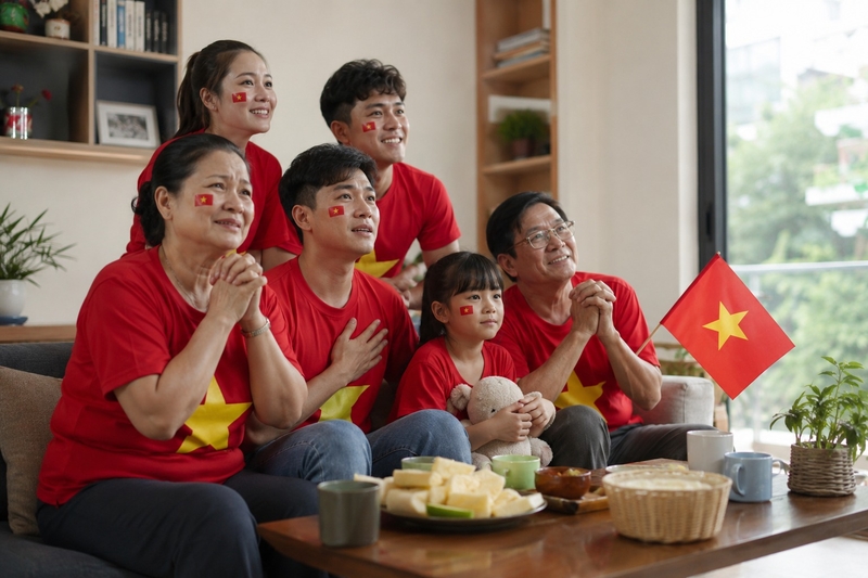 Caption cổ vũ bóng đá cảm xúc và truyền cảm hứng