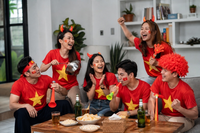 Caption cổ vũ bóng đá hài hước và sáng tạo
