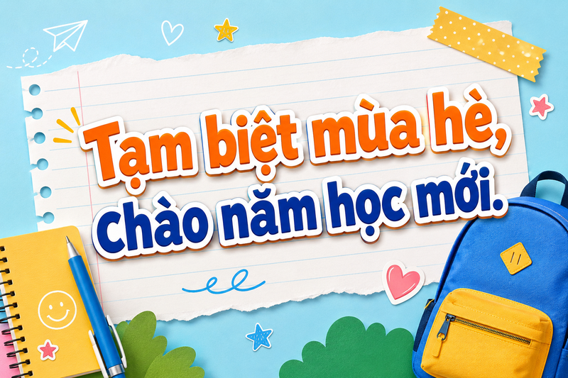 Caption khai giảng năm học mới ngắn gọn