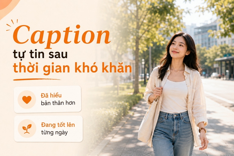 Caption tự tin sau thời gian khó khăn