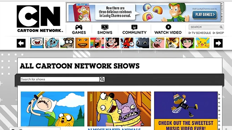 Web Cartoon Network từng được yêu thích với nhiều nội dung thu hút