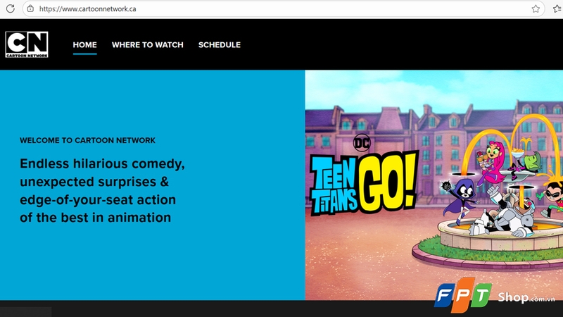 Web Cartoon Network hiện tại đã giản lược đáng kể nội dung